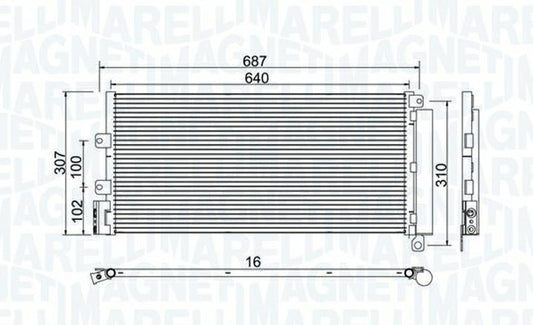CONDENSATORE FIAT LINEA323