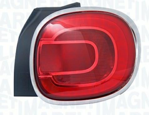 FANALE POSTERIORE DX CORNICE SATINATA FIAT 500 L TREKKING 01/12>