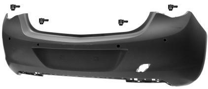 PARAURTI POSTERIORE PRIMER C.TO DI 4 SENS OPEL ASTRA J 01/10>