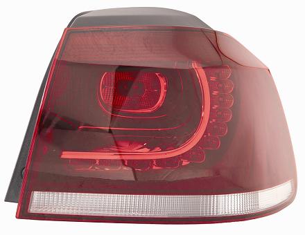 FANALE POSTERIORE DX ESTERNO A LED BIANCO ROSSO VW GOLF 6 GTI R 11/08>09/12