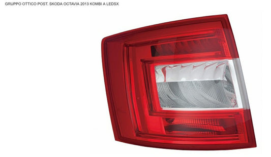 GRUPPO OTTICO POSTERIORE SX A LED SKODA OCTAVIA  03/13>KOMBI