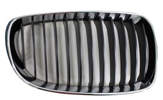 GRIGLIA ANTERIORE DX CROM-NERA BMW SERIE 1 E81-E87 05/07> E82-E88 01/07>