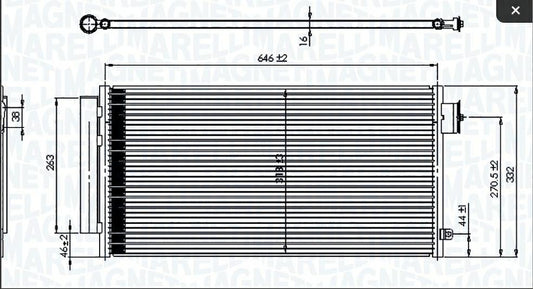 CONDENSATORE FIAT 500L (351, 352)