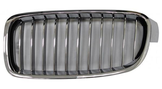 GRIGLIA ANTERIORE SX CROM-CROM-NERA BMW SERIE 3 F30-31 06/11> LUXURY