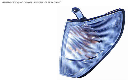 GRUPPO OTTICO ANTERIORE SX BIANCO TOYOTA LAND CRUISER FJ90 04/96>12/99