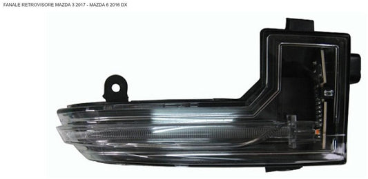 FANALE RETROVISORE DX MAZDA 3 01/17>