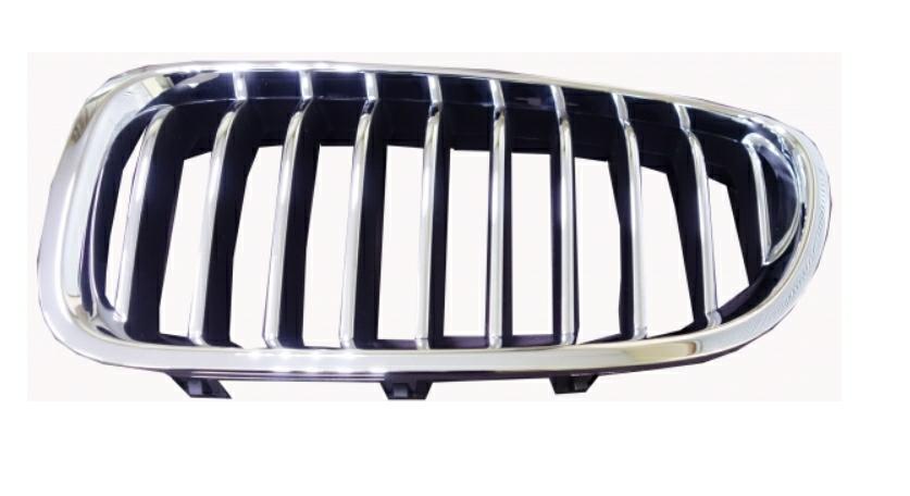 GRIGLIA ANTERIORE SX CROM-CROM-NERA BMW SERIE 5 F10-F11 06/13>
