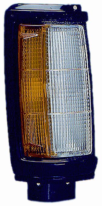 FANALE ANTERIORE DX BIANCO ARANCIO MITSUB L200 01/87>08/96 CALOTTA NERA