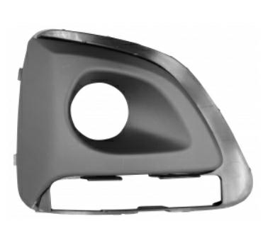 GRIGLIA PARAURTI ANTERIORE DX C/FEND+DRL+FORI CROMO PEUGEOT 108 01/14>