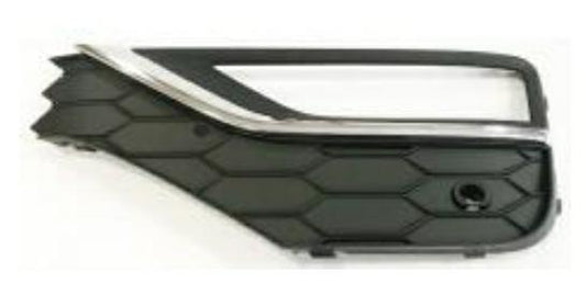 GRIGLIA PARAURTI ANTERIORE SX C/FEND+SENS+MODANATURE CROMO VW AMAROK 11/16>