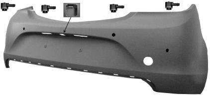 PARAURTI POSTERIORE PRIMER C.TO DI 4 SENS+FORO CAM OPEL INSIGNIA 11/13>