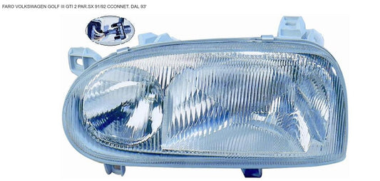FARO SX H1-H1 2 PARAB VW GOLF III 11/91>09/97
