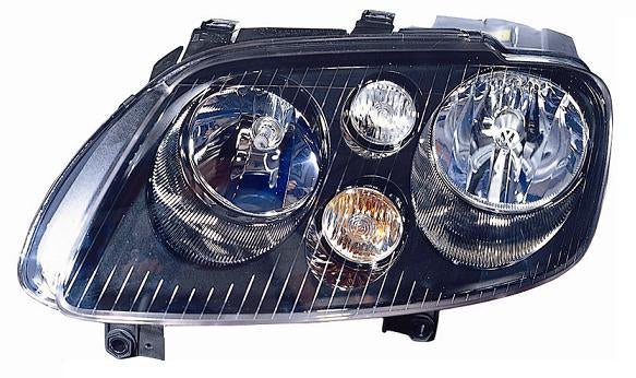 FARO DX H7-H7 PREDISPOSTO REGOLAZIONE ELETT VW TOURAN 02/03>10/06 PARAB NERA