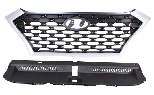 GRIGLIA NERA LUCIDA C/MODANATURE SILVER HYUNDAI TUCSON 06/18>