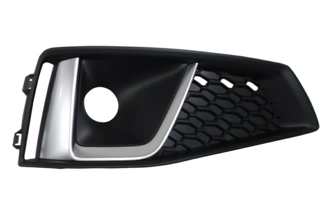GRIGLIA PARAURTI ANTERIORE DX C/FEND+MODANATURE SILVER AUDI A4 08/18> S-LINE