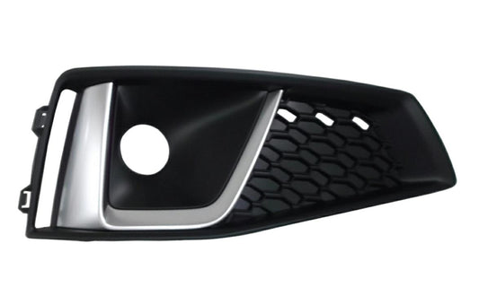GRIGLIA PARAURTI ANTERIORE DX C/FEND+MODANATURE SILVER AUDI A4 08/18> S-LINE