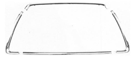 CORNICE GRIGLIA PARAURTI ANTERIORE CROMO MITSUB ASX 01/10>05/12 KIT 4PEZZI