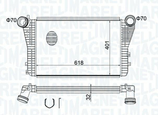 INTERCOOLER VW GOLF V -AUDI-SEAT-SKODA-