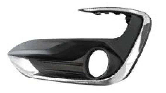 GRIGLIA PARAURTI ANTERIORE SX C/FEND+MODANATURE CROMO FORD KA+ 01/18>