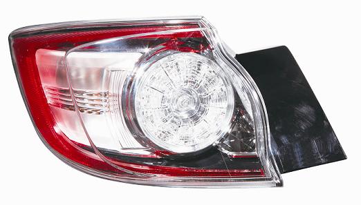 GRUPPO OTTICO POSTERIORE DX ESTERNO BIANCO ROSSO A LED MAZDA 3 01/09> 5P