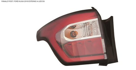 FANALE POSTERIORE DX ESTERNO A LED FORD KUGA 09/16> HIGH