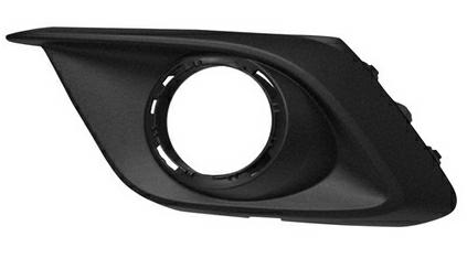 GRIGLIA PARAURTI ANTERIORE DX C/FEND+FORI CROMO MAZDA 3 11/13>