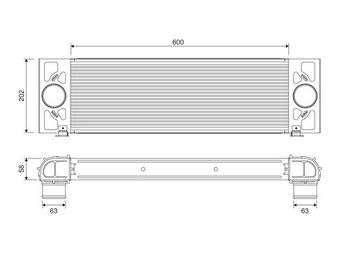 INTERCOOLER FORD TRANSIT 2.2 TDCI  3.2 TDCI 2006