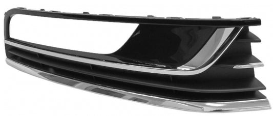 GRIGLIA PARAURTI ANTERIORE DX C/FEND+2 PROF CROMO NERO LUCIDO VW PASSAT 10>