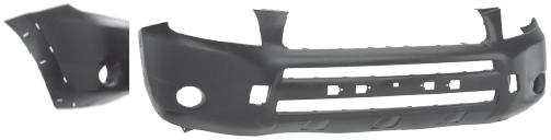 PARAURTI ANTERIORE C/FORI X TERMINALE TOYOTA RAV 4 01/06>03/09