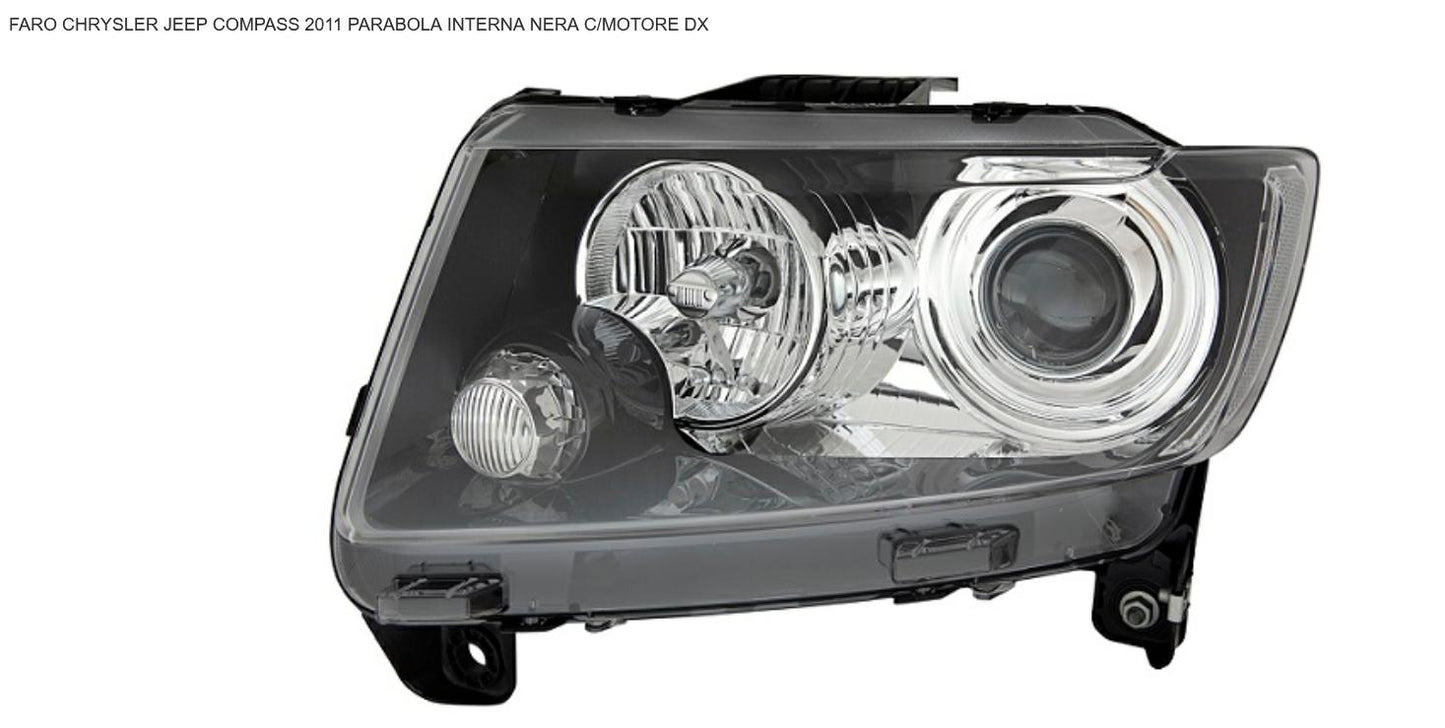 FARO DX CON MOTOR ELETT JEEP COMPASS 01/11> PARAB INTERNO NERA
