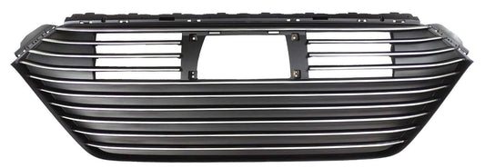 GRIGLIA PARAURTI ANTERIORE CROM-NERA C/FRENATA EMERG HYUNDAI IONIC 01/16>