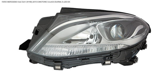 FARO DX CON MOTOR ELETT CON LUCE DIUR A LED MERC GLE W166 01/15>