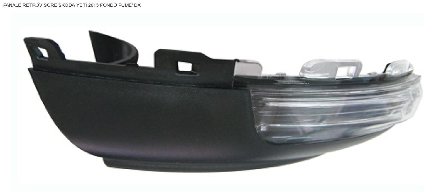 FANALE SU RETROV DX CON COVER SKODA YETI 11/13>FUME'