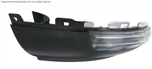 FANALE SU RETROV DX CON COVER SKODA YETI 11/13>FUME'