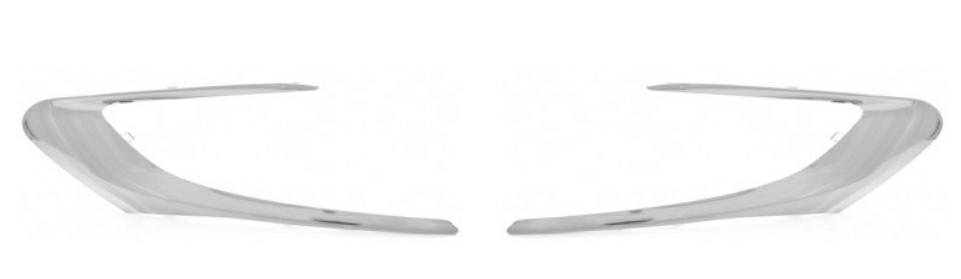 KIT MODANATURE CROMO GRIGLIE PARAURTI ANTERIORE DX+SX PEUGEOT 308 01/13> ALLURE