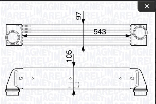 INTERCOOLER BMW SERIE 5(E60)