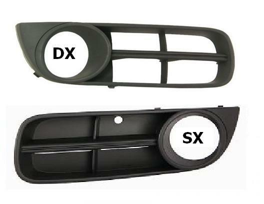 GRIGLIA PARAURTI ANTERIORE SX C/FENDI SKODA FABIA-ROMSTER 01/07>