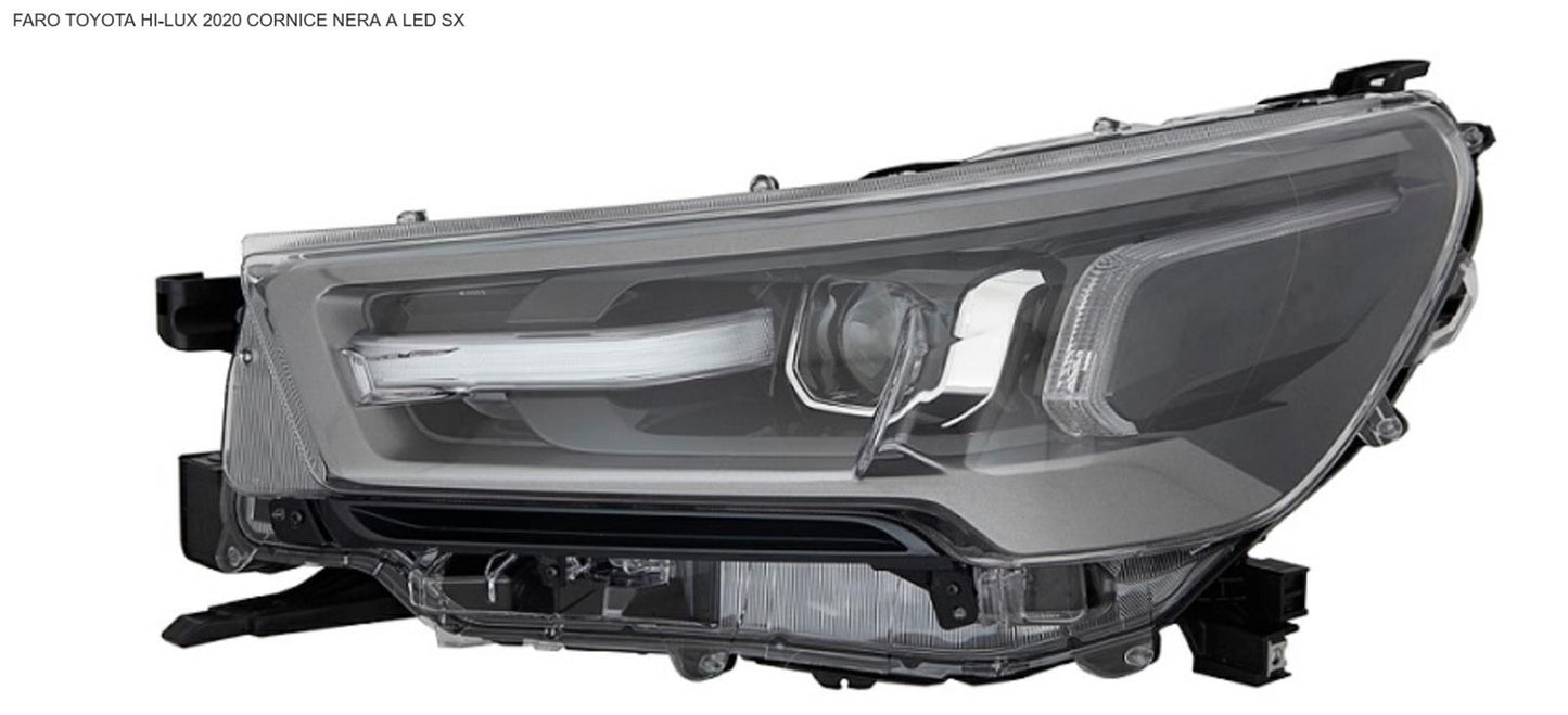 FARO SX A LED TOYOTA HILUX 01/20> CON CORNICE NERA