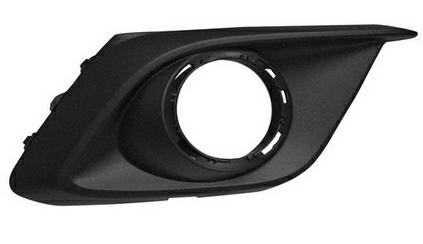 GRIGLIA PARAURTI ANTERIORE DX C/FEND+FORI CROMO MAZDA 3 11/13>