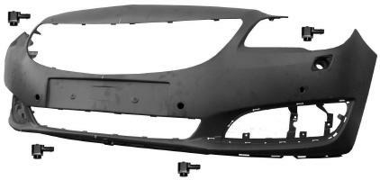 PARAURTI ANTERIORE PRIMER C/LAVAFARI C.TO DI 4 SENS OPEL INSIGNIA 11/13>