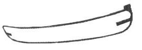 CORNICE GRIGLIA PARAURTI ANTERIORE C/FENDI VW NEW BEETLE 09/97>12/00