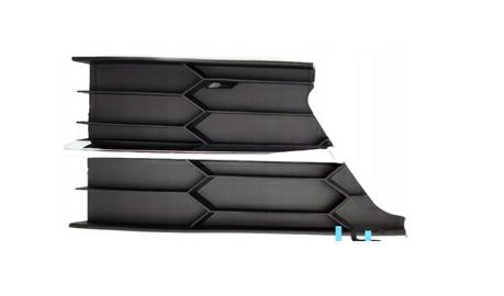 GRIGLIA PARAURTI ANTERIORE SX C/LE C/PROFILO CROMO SKODA SUPERB 01/13>