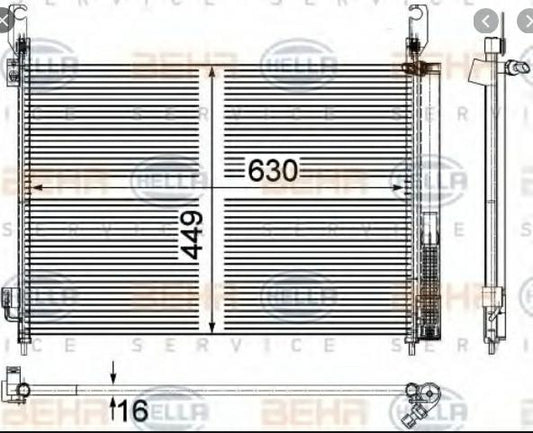CONDENSATORE RENAULT KOLEOS / X-TRAIL / OPEL /