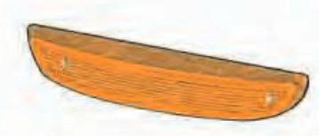 LENTE ANTERIORE DX ARANCIO RENAULT TWINGO 04/93>08/98