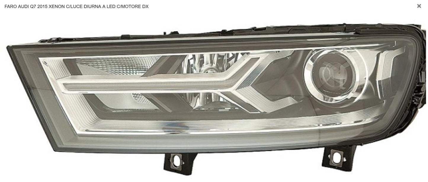 FARO DX XENON CON MOTOR ELET CON LUCE DIURN A LED AUDI Q7 10/15> ZKW
