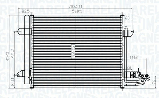 CONDENSATORE VW TOURAN (1T1, 1T2) 1.9 TDI