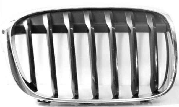GRIGLIA ANTERIORE DX CROM-NERA BMW X1 F48 09/15>