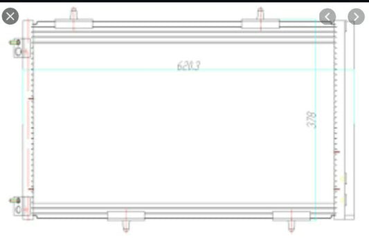 CONDENSATORE CITROËN C-ELYSEE 1.6 HDI 92