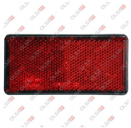 CATADIOTTRO 51X103 MM  ADESIVO ROSSO