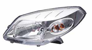 FARO DX H4 PREDISPOSTO REGOLAZIONE ELETT DACIA SANDERO 01/08> PARAB CROM